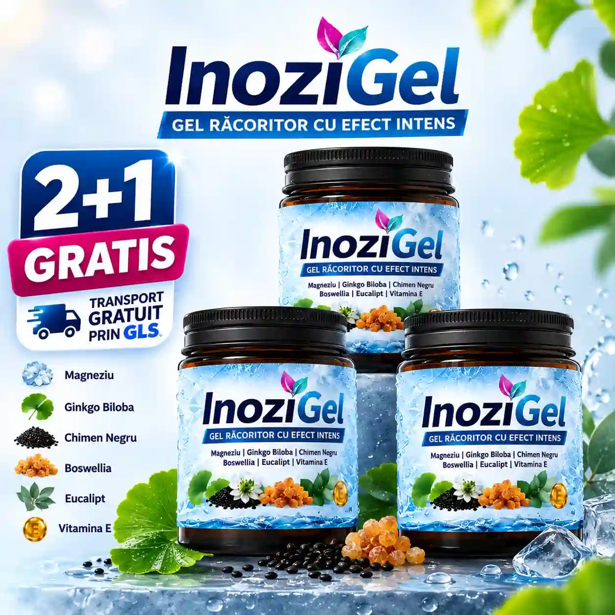 InoziGel - Promoție 2+1 Gratuit