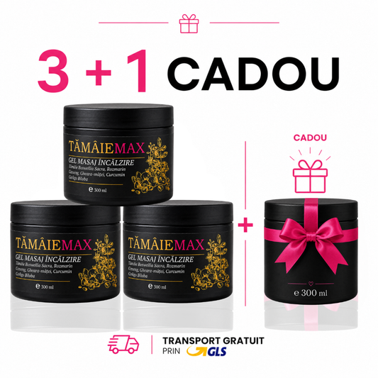 Pachet 3+1 Tămâie MAX – Gel Masaj 300ml