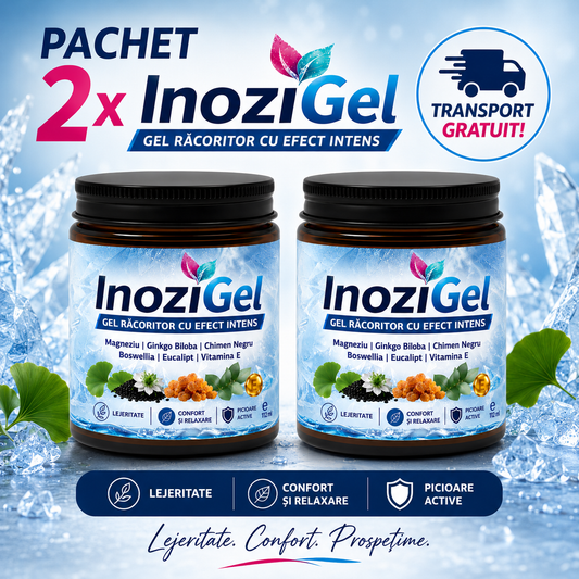 InoziGel 2+ Transport Gratuit – Gel răcoritor pentru picioare
